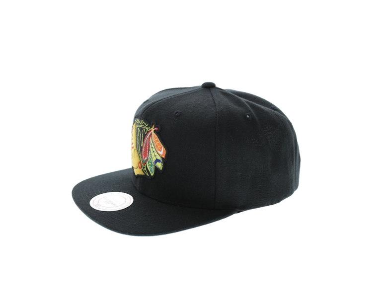 Mitchell & Ness Chicago Blackhawks Wool Solid Snapback Black/Green