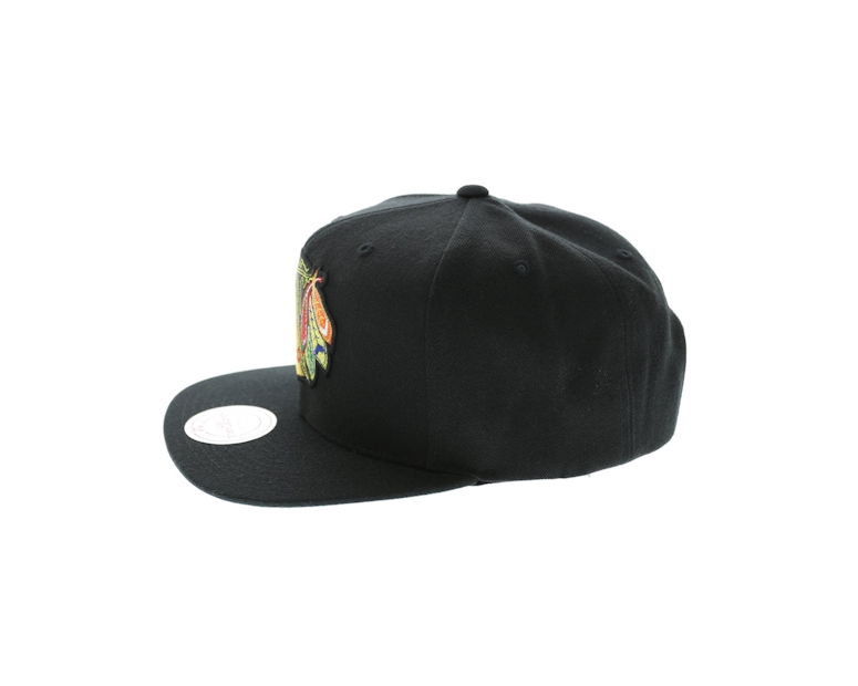 Mitchell & Ness Chicago Blackhawks Wool Solid Snapback Black/Green
