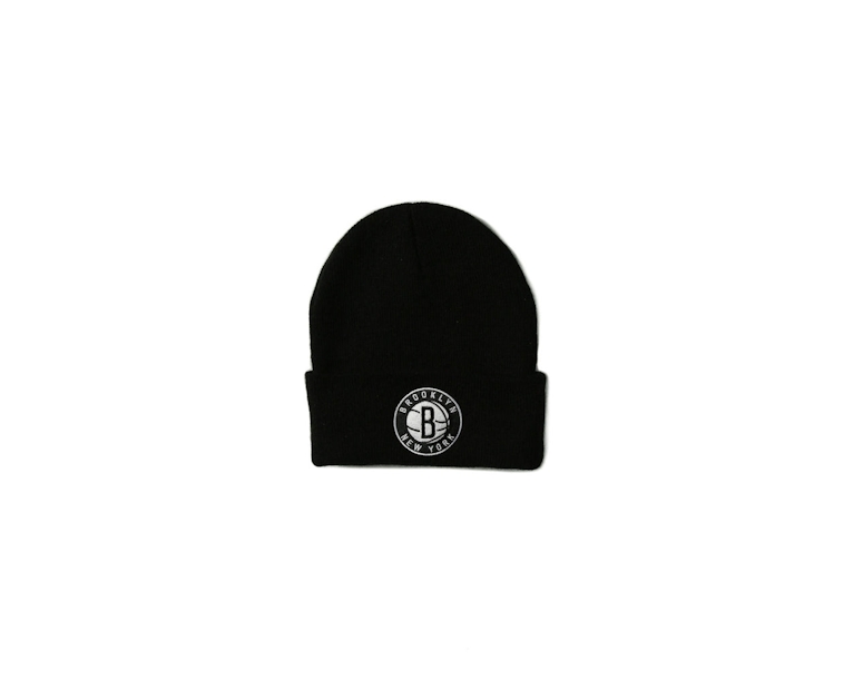 Mitchell & Ness Nets Logo Cuff Beanie Black
