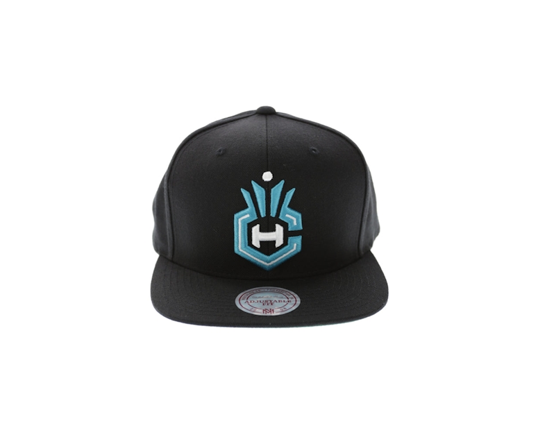 Mitchell & Ness Hornets Wool Solid Snapback Black/Green