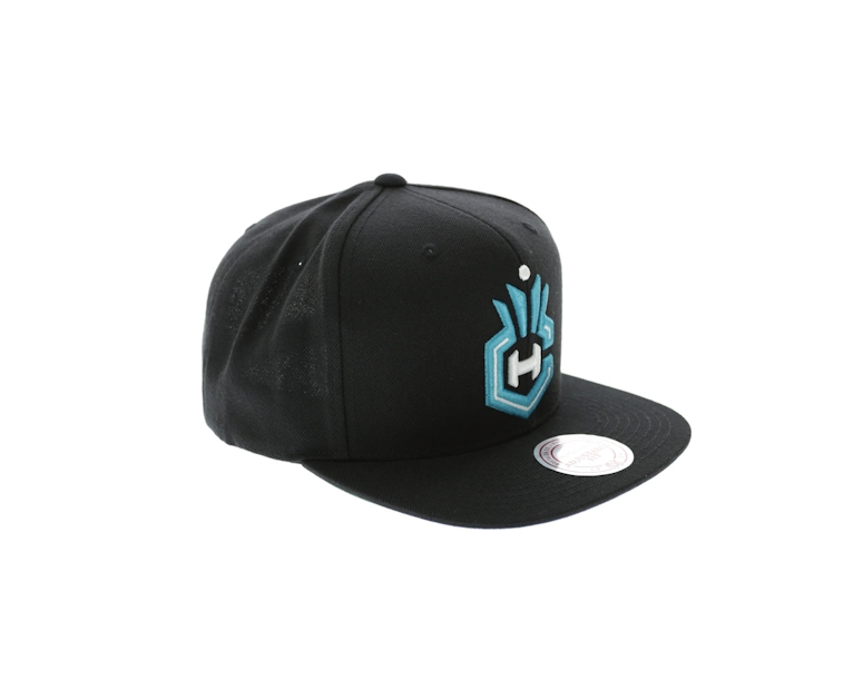 Mitchell & Ness Hornets Wool Solid Snapback Black/Green