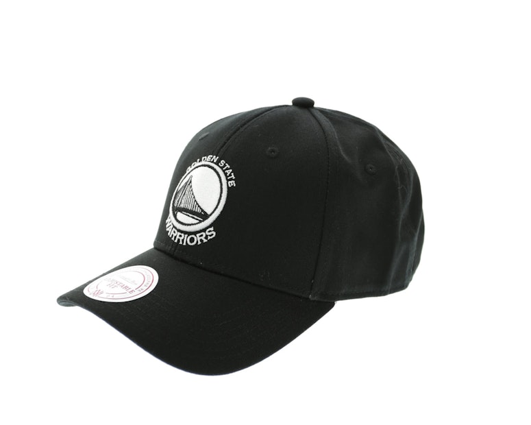Mitchell & Ness Warriors Low Pro Snapback Black/Black/White