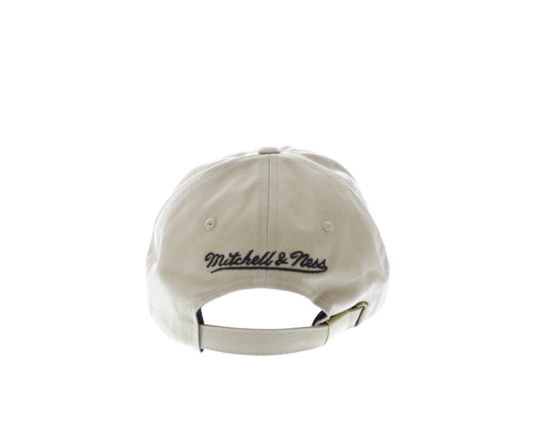Mitchell & Ness Bulls Rock Font Dad Hat Khaki