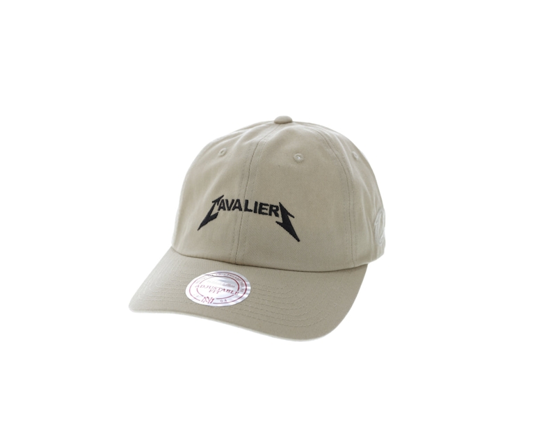 Mitchell & Ness Cavaliers Rock Font Dad Hat Khaki