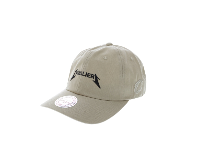 Mitchell & Ness Cavaliers Rock Font Dad Hat Khaki