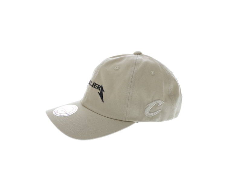 Mitchell & Ness Cavaliers Rock Font Dad Hat Khaki