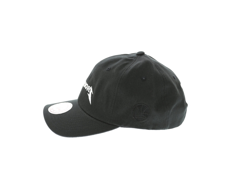 Mitchell & Ness Warriors Rock Font Dad Hat Black