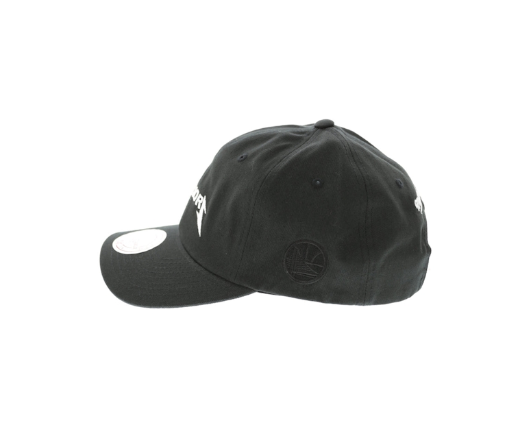 Mitchell & Ness Warriors Rock Font Dad Hat Black