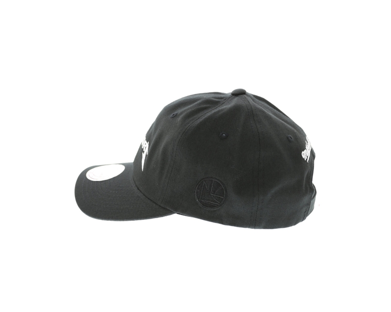 Mitchell & Ness Warriors Rock Font Dad Hat Black