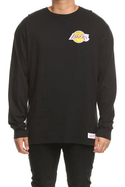Mitchell & Ness Lakers Triple Double Long Sleeve Black