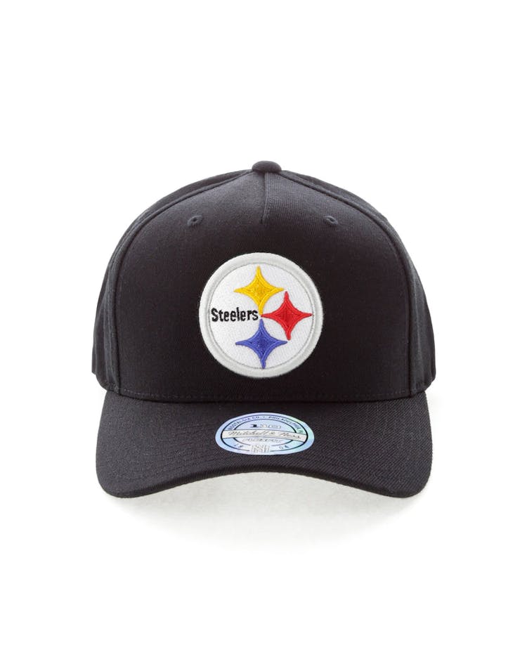 Mitchell & Ness Pittsburgh Steelers Team 110 Pinch Snapback Black