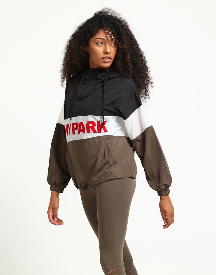 Ivy Park Sheer Flocked Active Logo Jacket Black