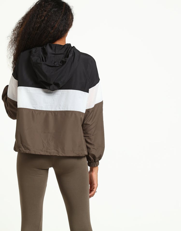 Ivy Park Sheer Flocked Active Logo Jacket Black