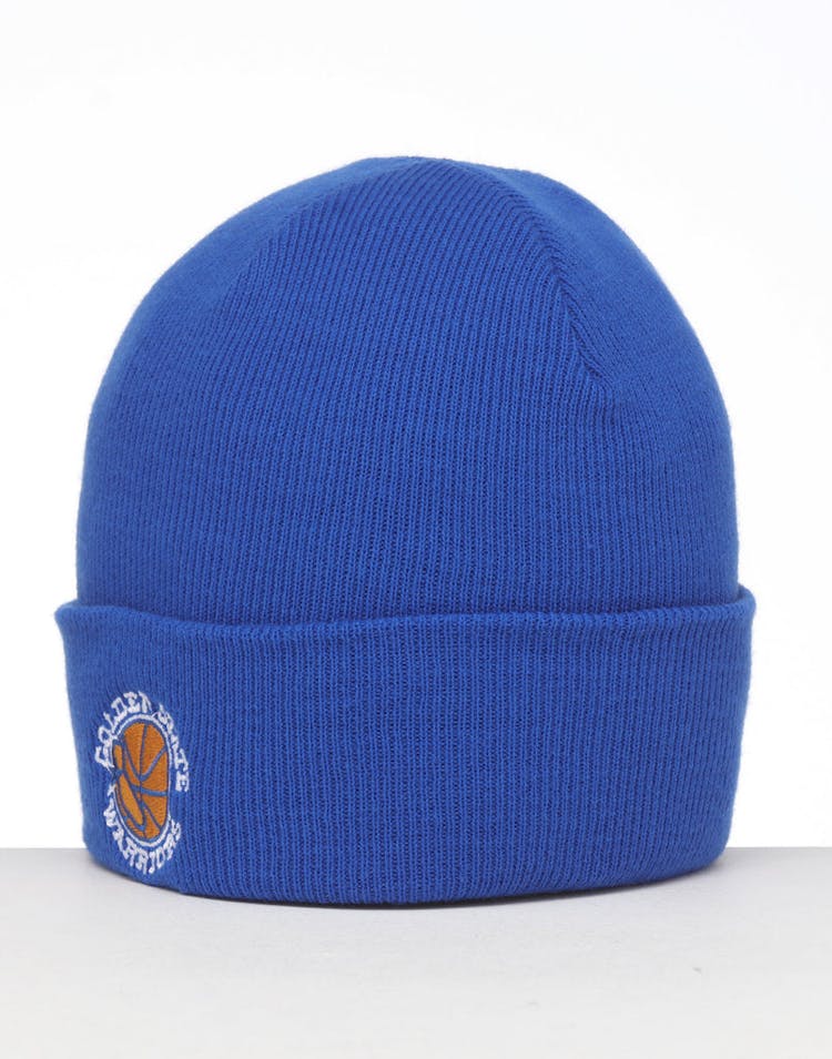 Mitchell & Ness Golden State Warriors HWC Logo Knit Beanie Royal/Blue