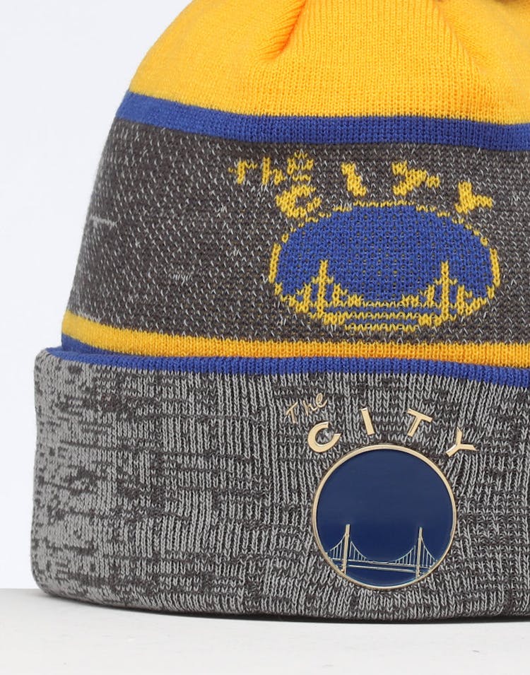Mitchell & Ness Golden State Warriors Team Knit Beanie Black/Blue
