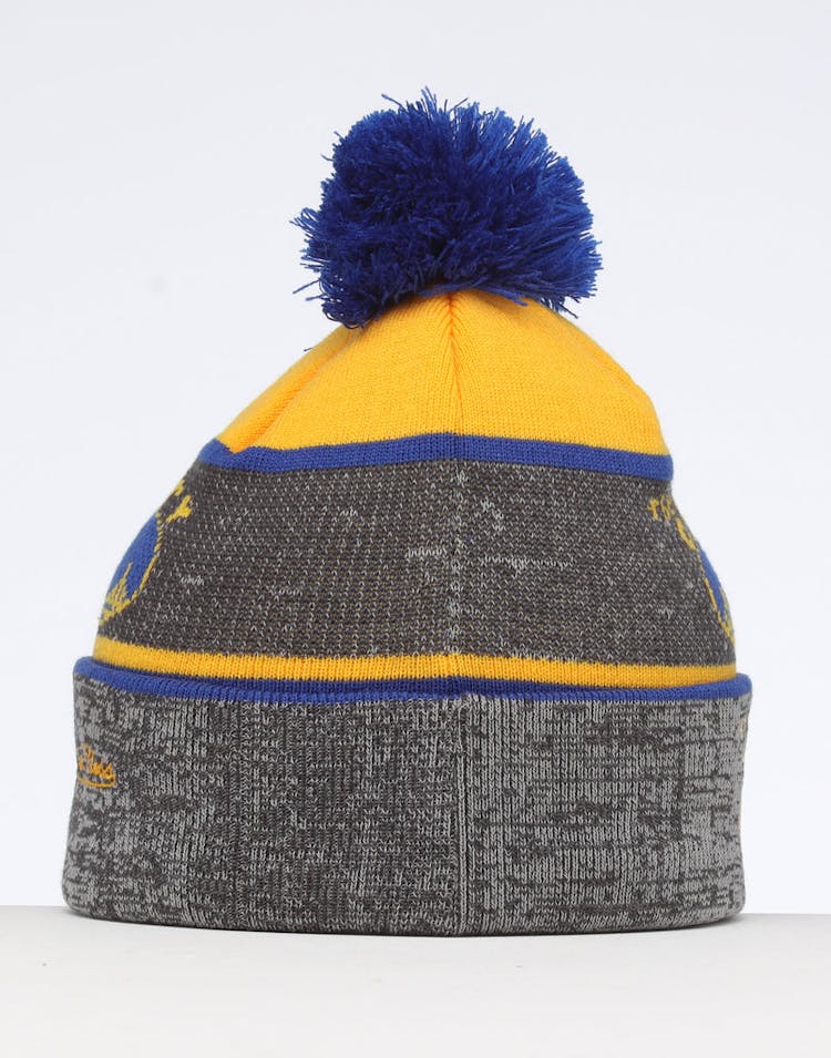 Mitchell & Ness Golden State Warriors Team Knit Beanie Black/Blue