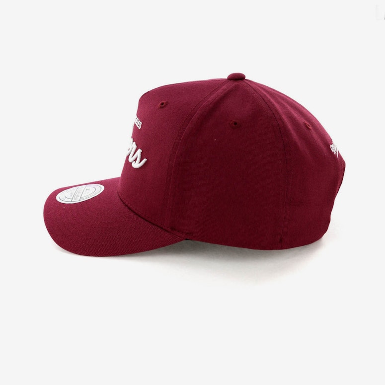 Mitchell & Ness Los Angeles Lakers Basic Script 110 Snapback Maroon/White