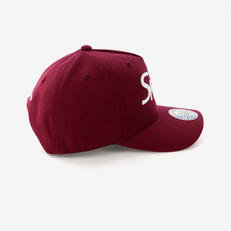 Mitchell & Ness San Antonio Spurs Basic Script 110 Snapback Maroon/White
