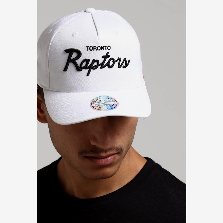 Mitchell & Ness Toronto Raptors Basic Script 110 Snapback White/Black