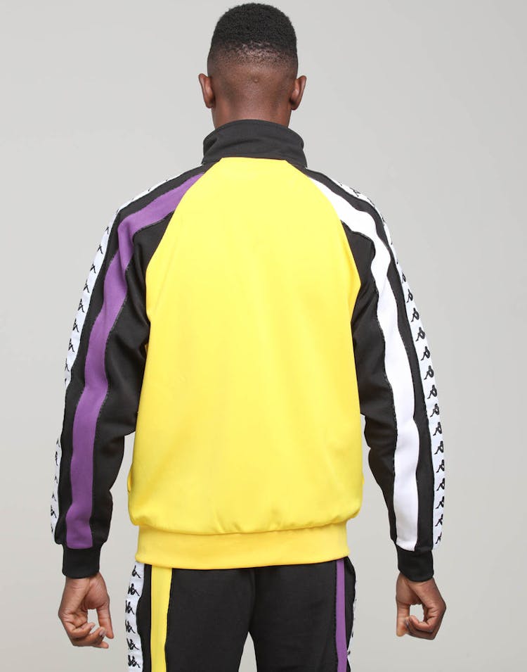 KAPPA Authentic Bebek Jacket yellow/Black/Purple