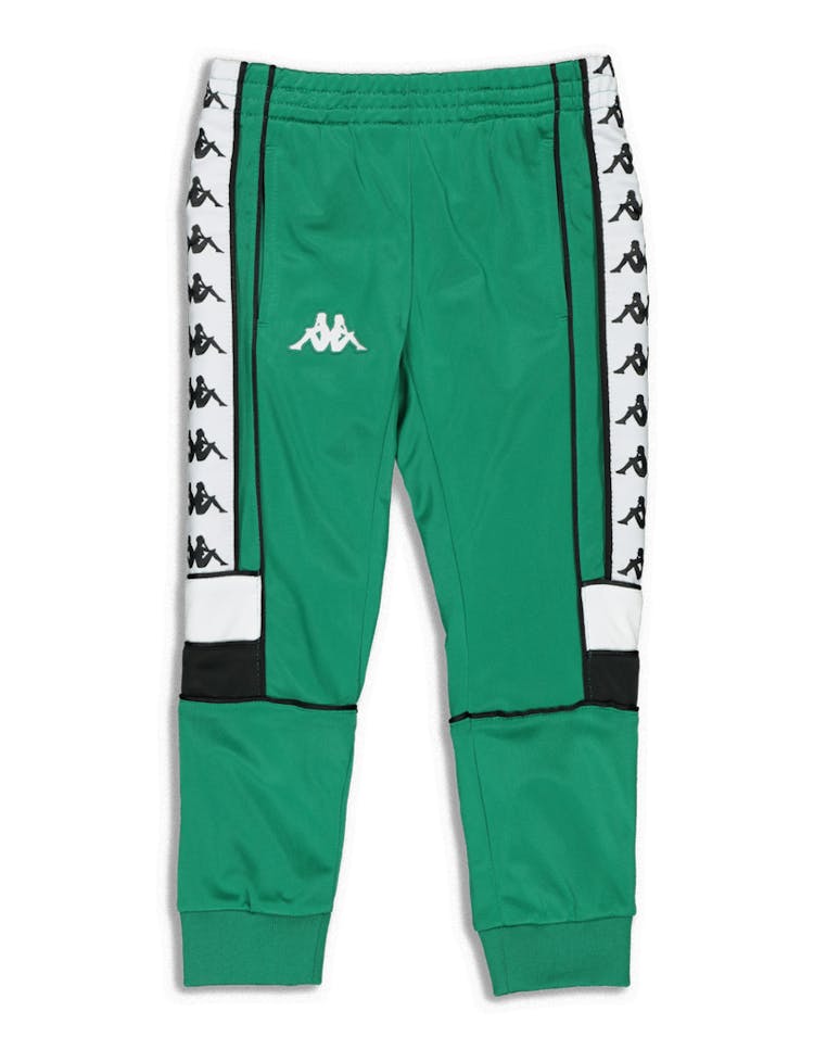 Kappa Kids 222 Banda Mems Slim Pants Green/Black/White