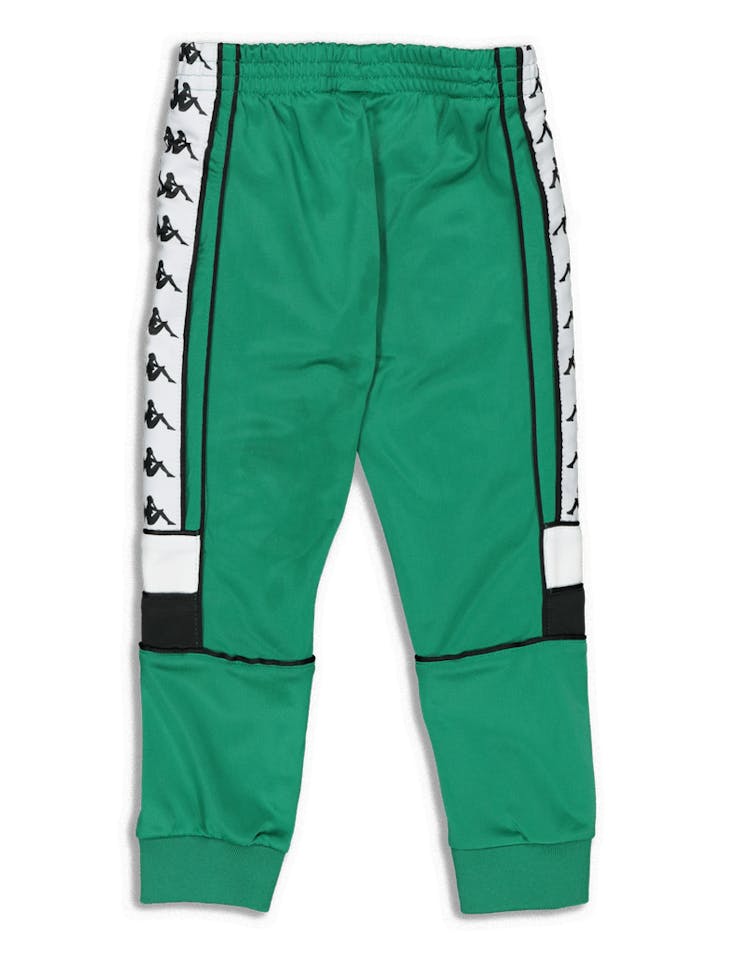 Kappa Kids 222 Banda Mems Slim Pants Green/Black/White