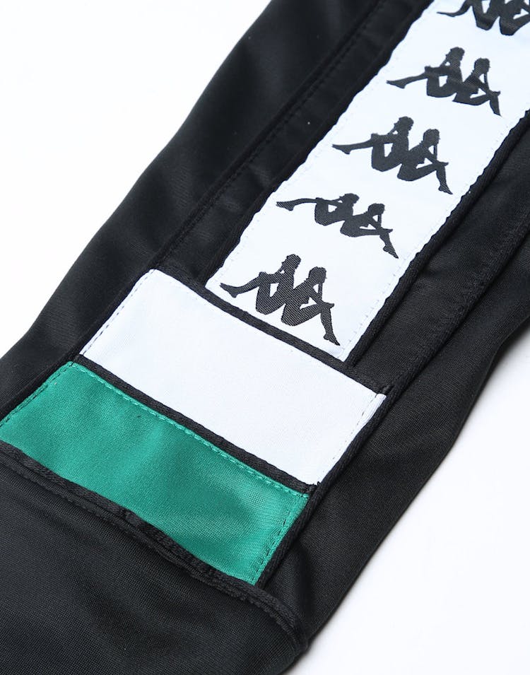 Kappa Kids 222 Banda Mems Slim Pants Black/Green/White
