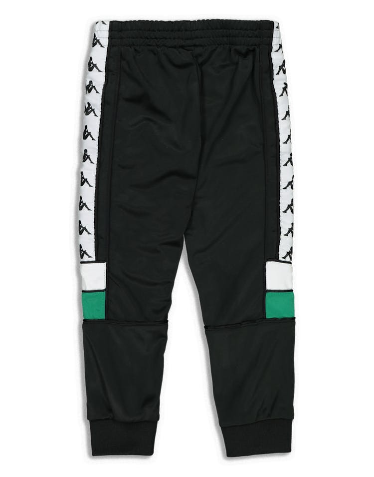 Kappa Kids 222 Banda Mems Slim Pants Black/Green/White