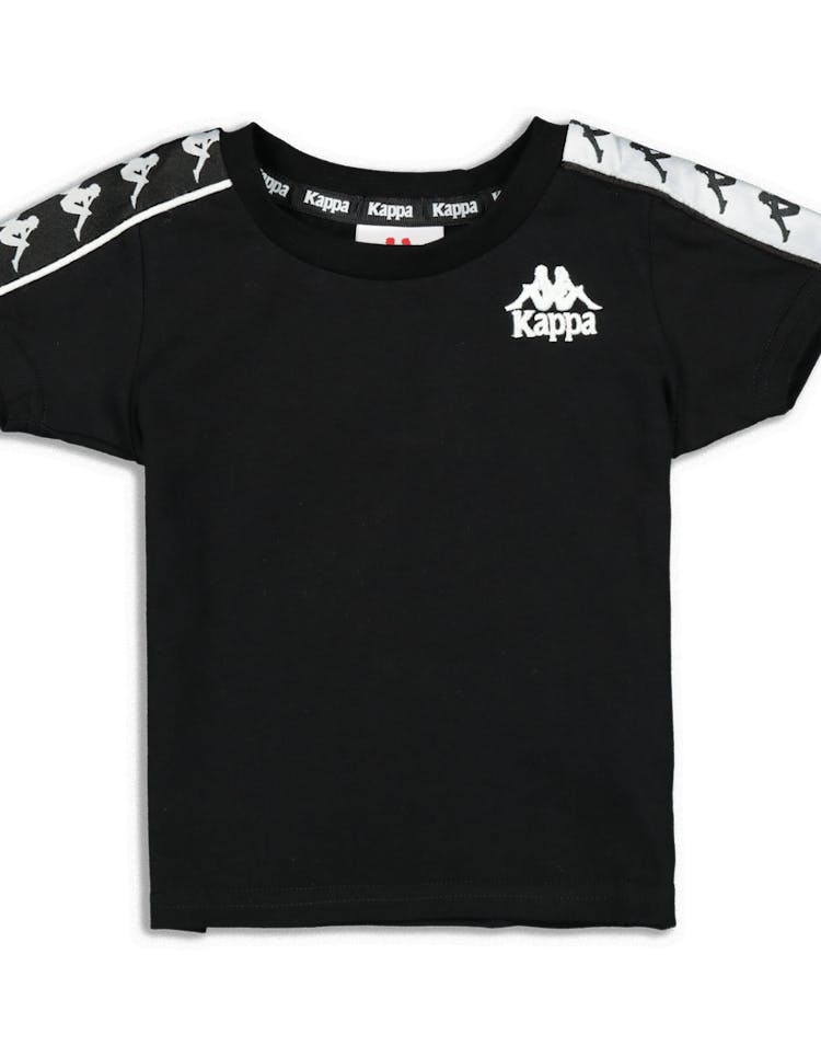 Kappa Kids 222 Banda Charlton Slim Tee Black/White