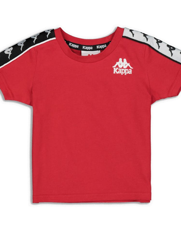 Kappa Kids 222 Banda Charlton Slim Tee Red/Black/White