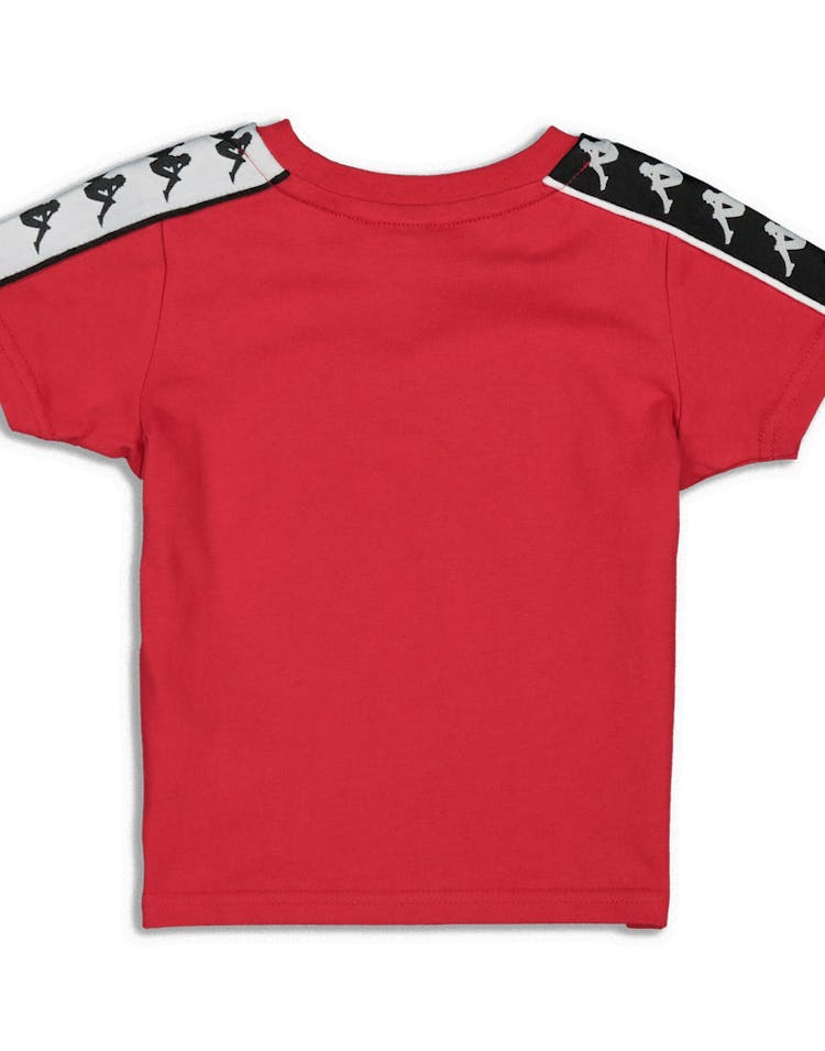 Kappa Kids 222 Banda Charlton Slim Tee Red/Black/White