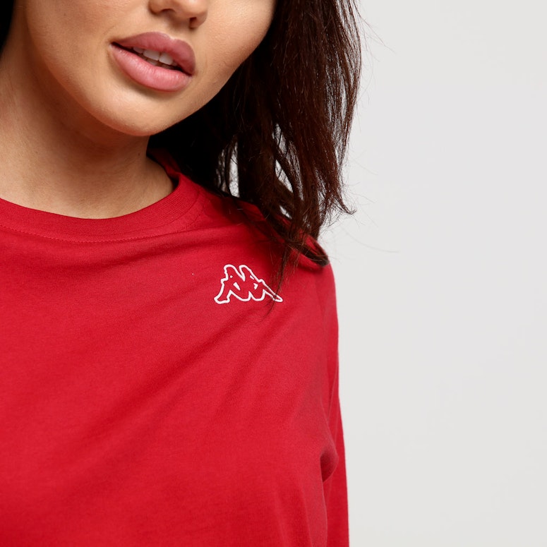 Kappa Women's 222 Banda Avant Tee Red/Black
