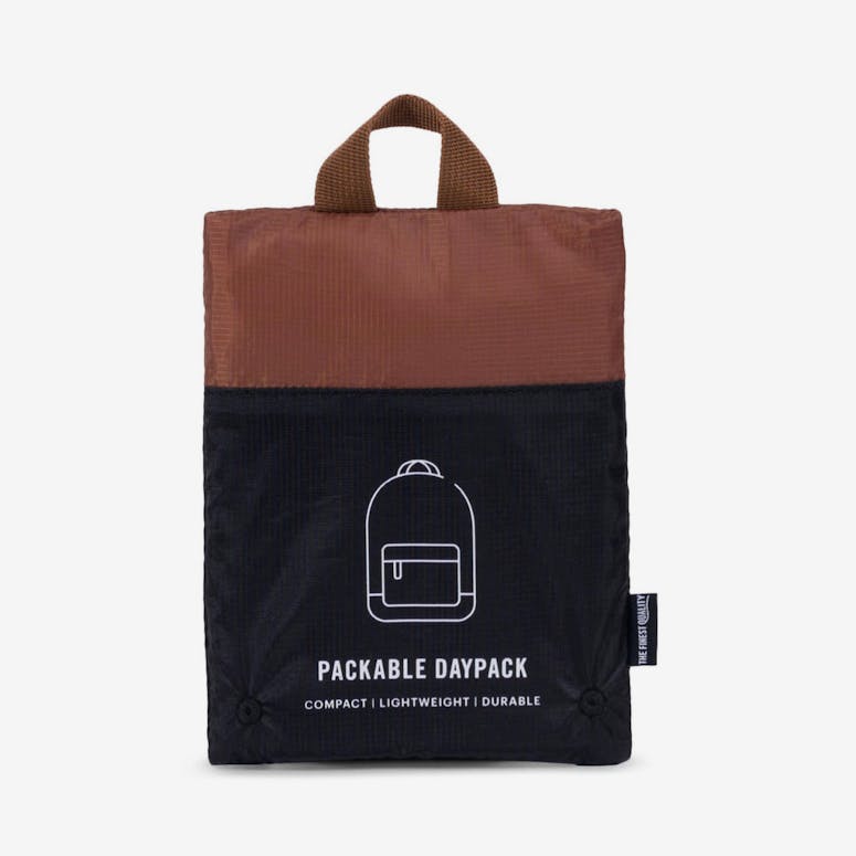 Herschel Supply Co Packable Daypack Black/Tan Faux