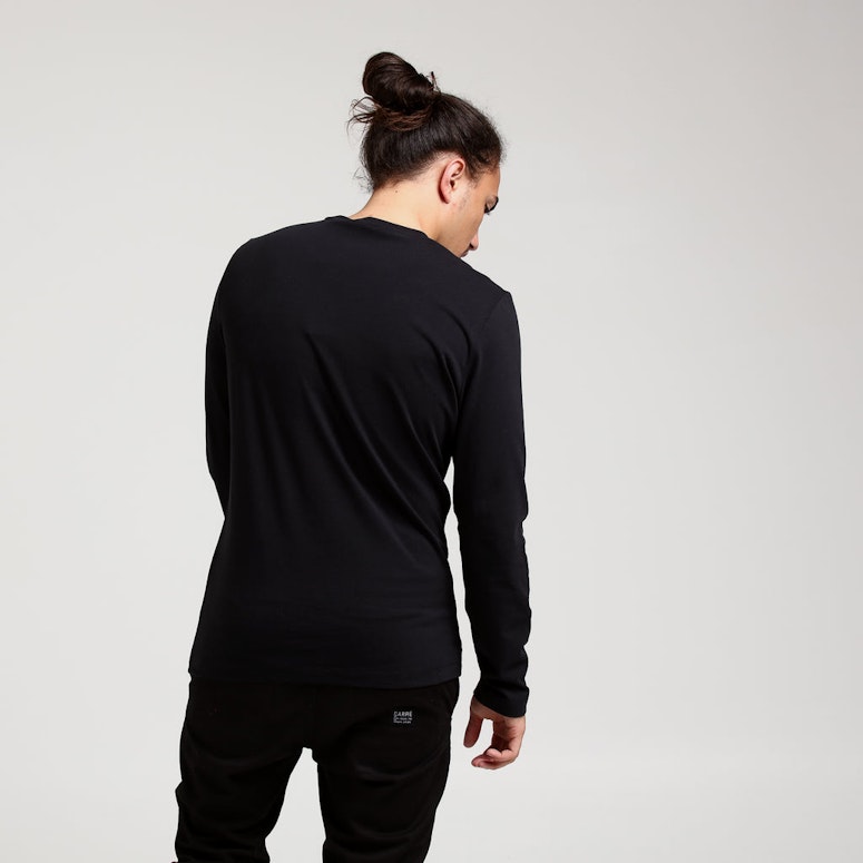 Calvin Klein Long Sleeve Bandana Slim Tee Black