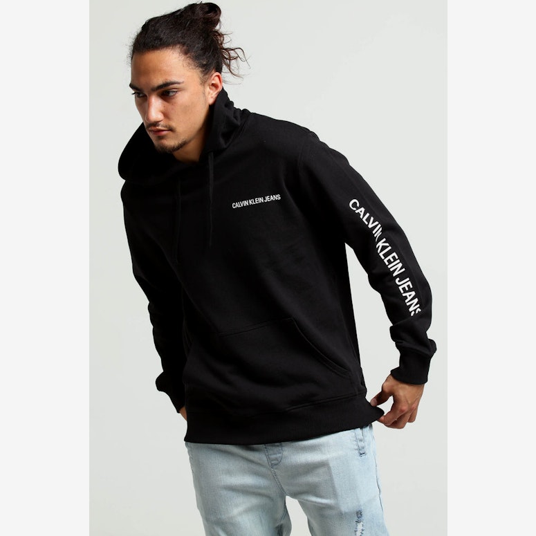 Calvin Klein Institutional Logo Reg Hood Black