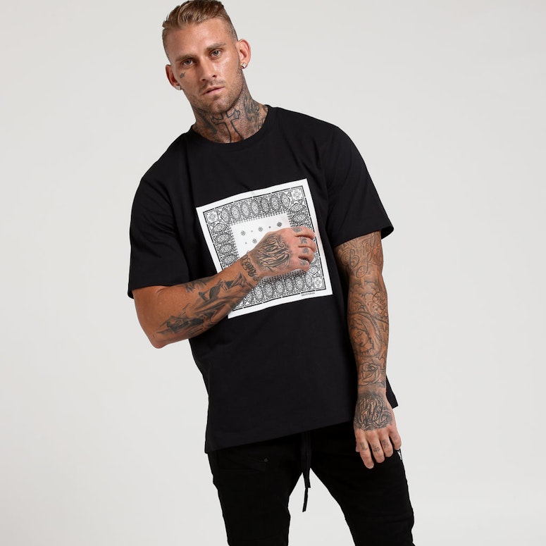Calvin Klein Bandana Graphic Regular Tee Black