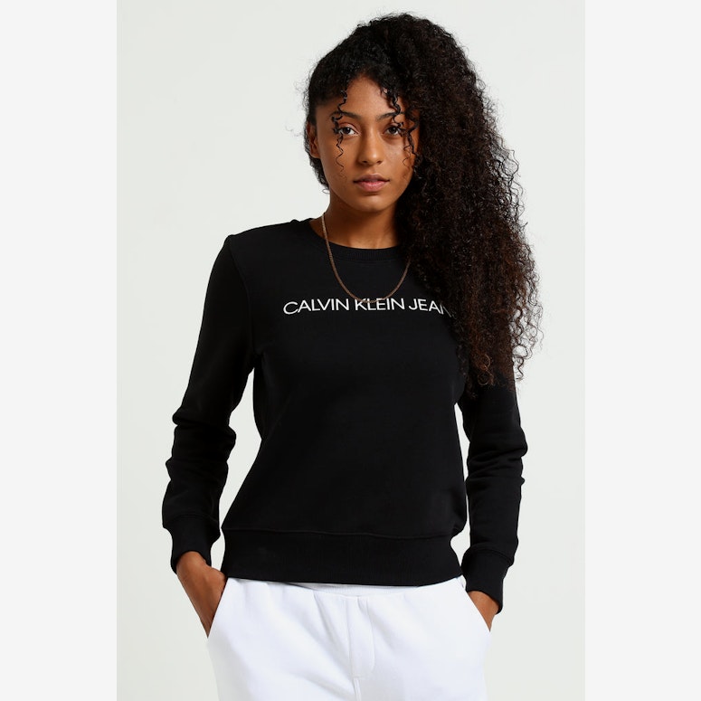 Calvin Klein Women's Institutional Reg Crew Black