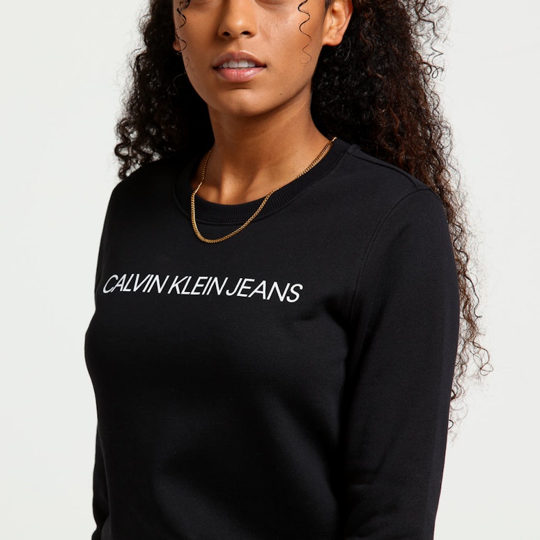 Calvin Klein Women's Institutional Reg Crew Black