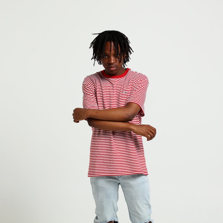 Tommy Jeans TJM Tommy Classics Stripe Tee Deep Red