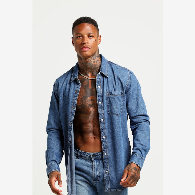 Tommy Jeans Classic Denim Shirt Indigo