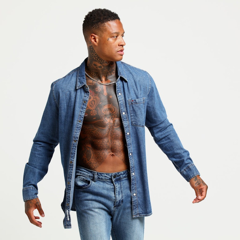 Tommy Jeans Classic Denim Shirt Indigo