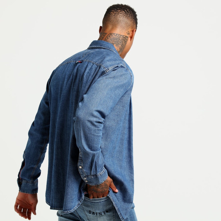 Tommy Jeans Classic Denim Shirt Indigo