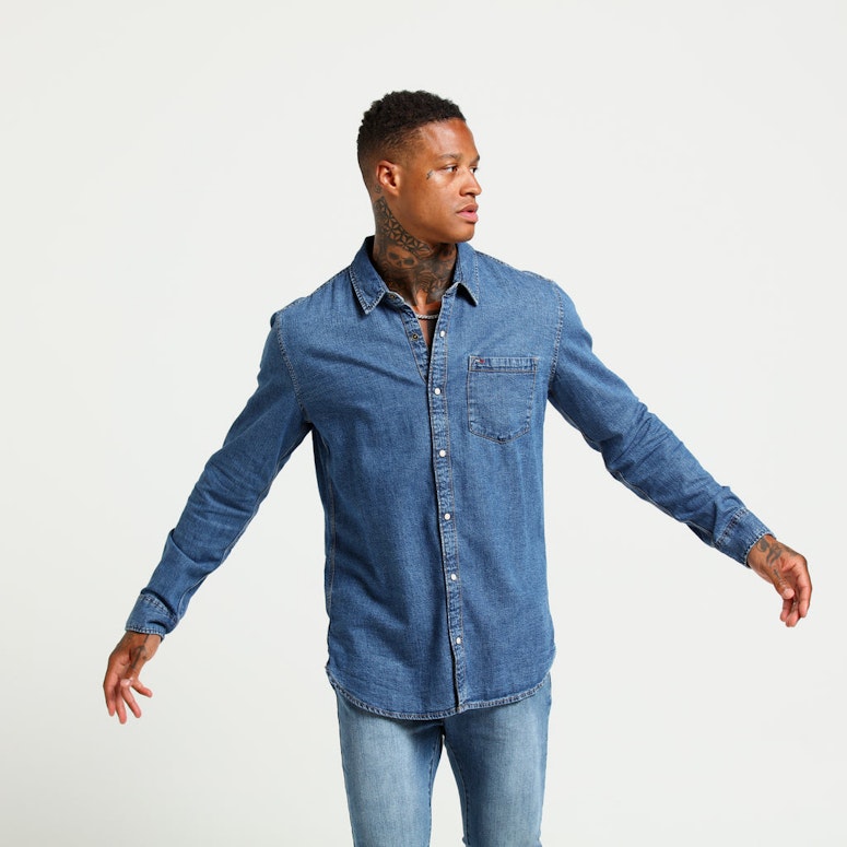 Tommy Jeans Classic Denim Shirt Indigo