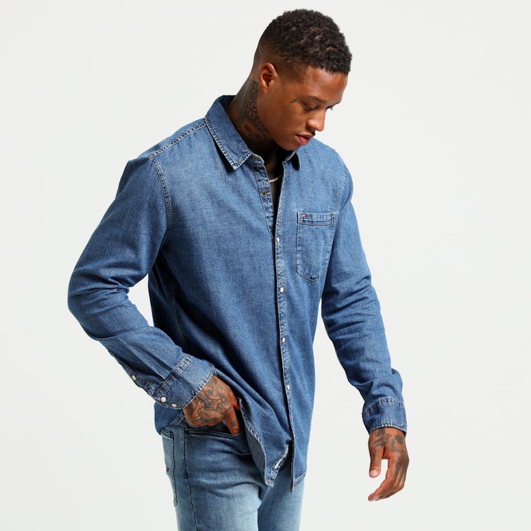 Tommy Jeans Classic Denim Shirt Indigo