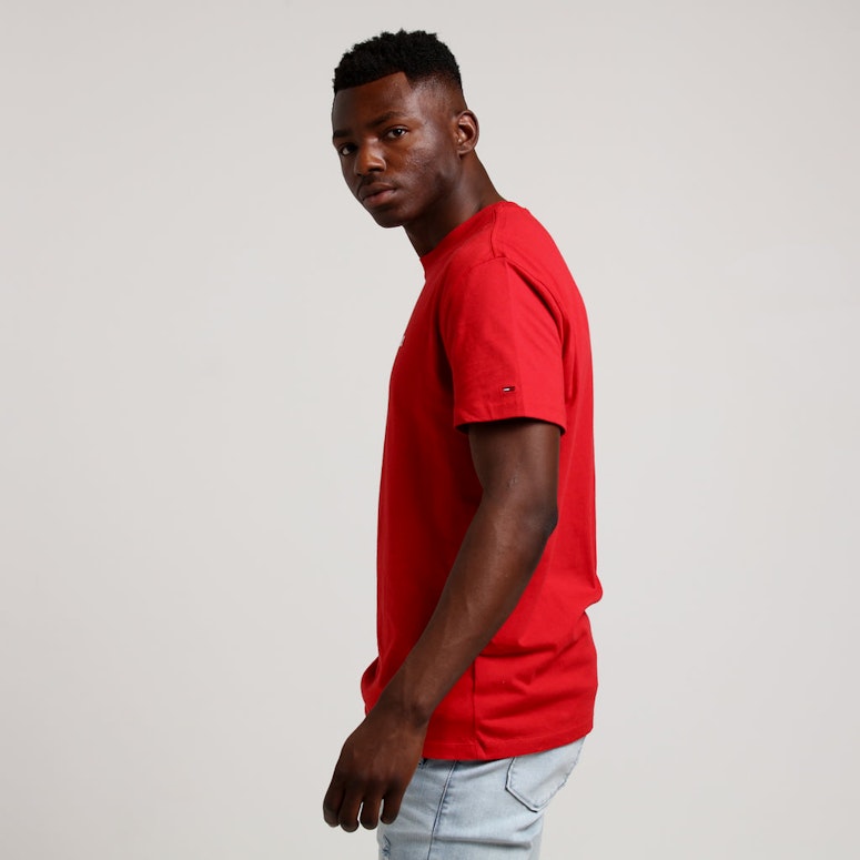 Tommy Jeans TMJ Small Text Tee Scarlet