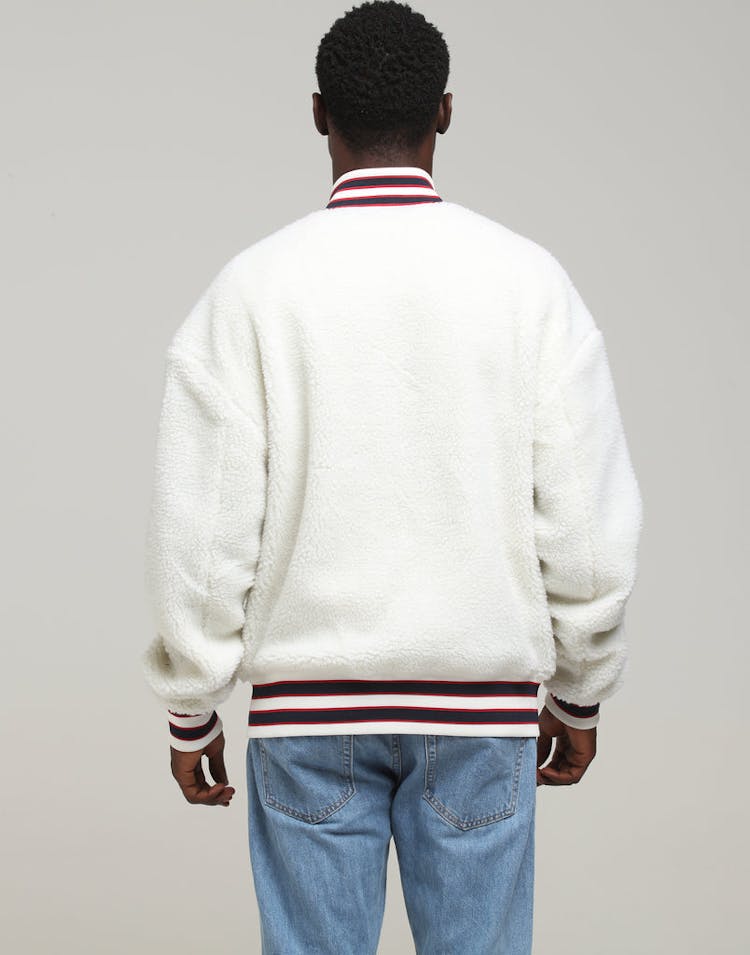 Tommy Jeans TJM Teddy Bomber Classic White
