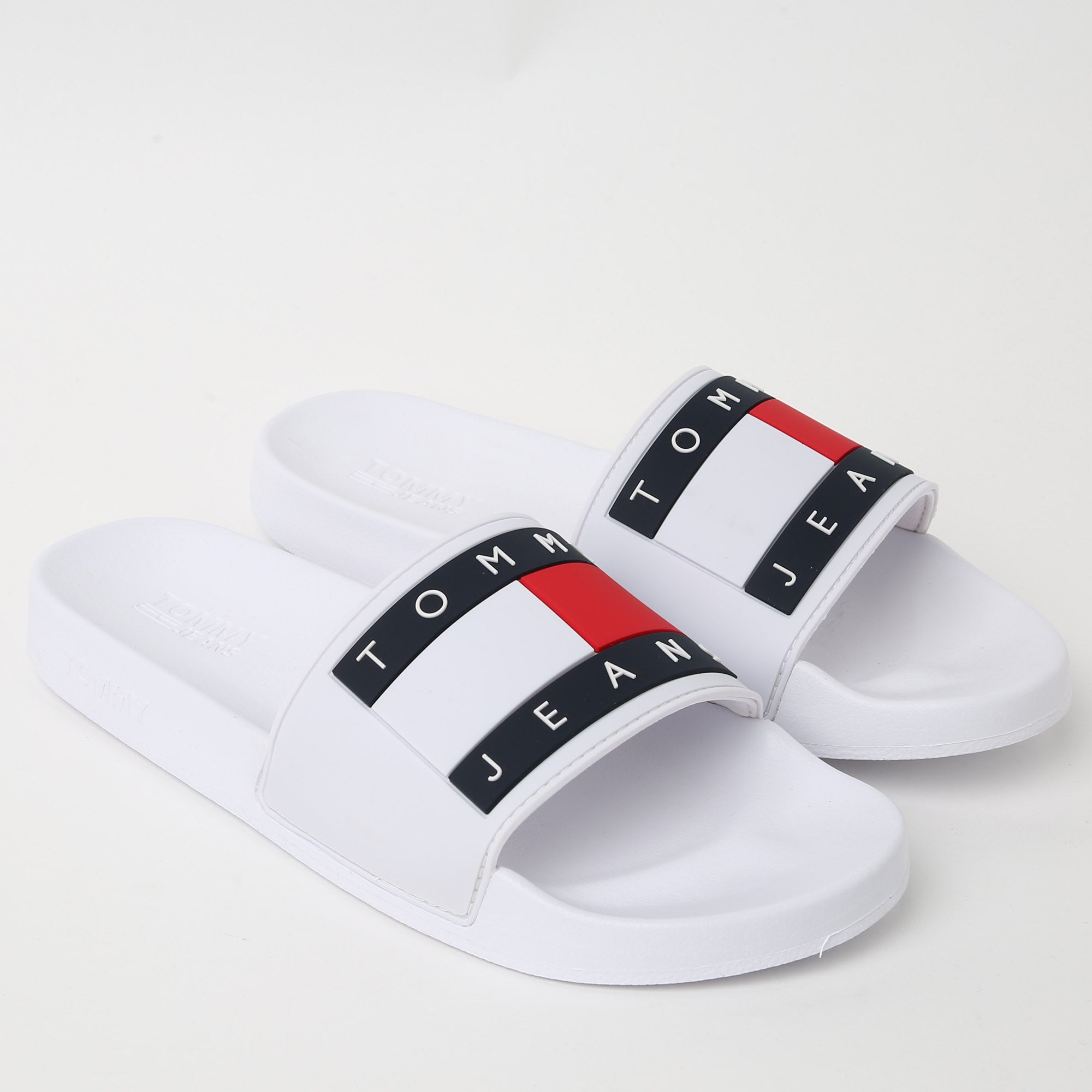 tommy jeans flag slides women's