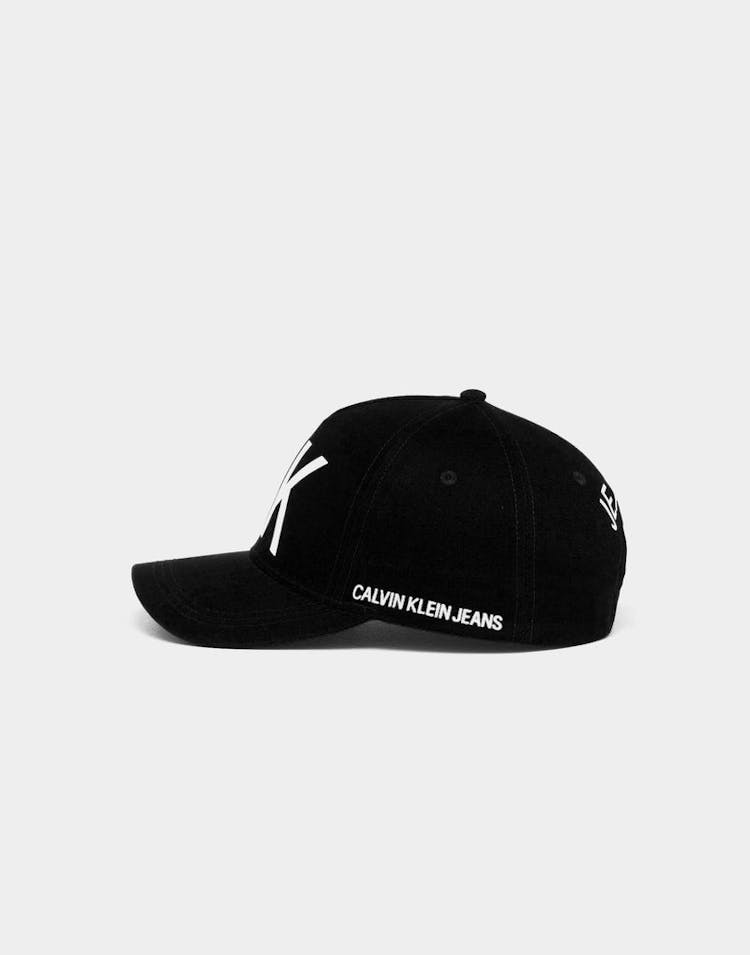 CALVIN KLEIN J CK JEANS SNAPBACK CAP BLACK