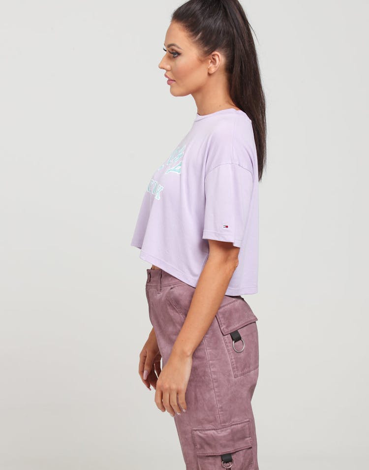 Tommy Jeans Women's TJW Collegiate Tee Lilac