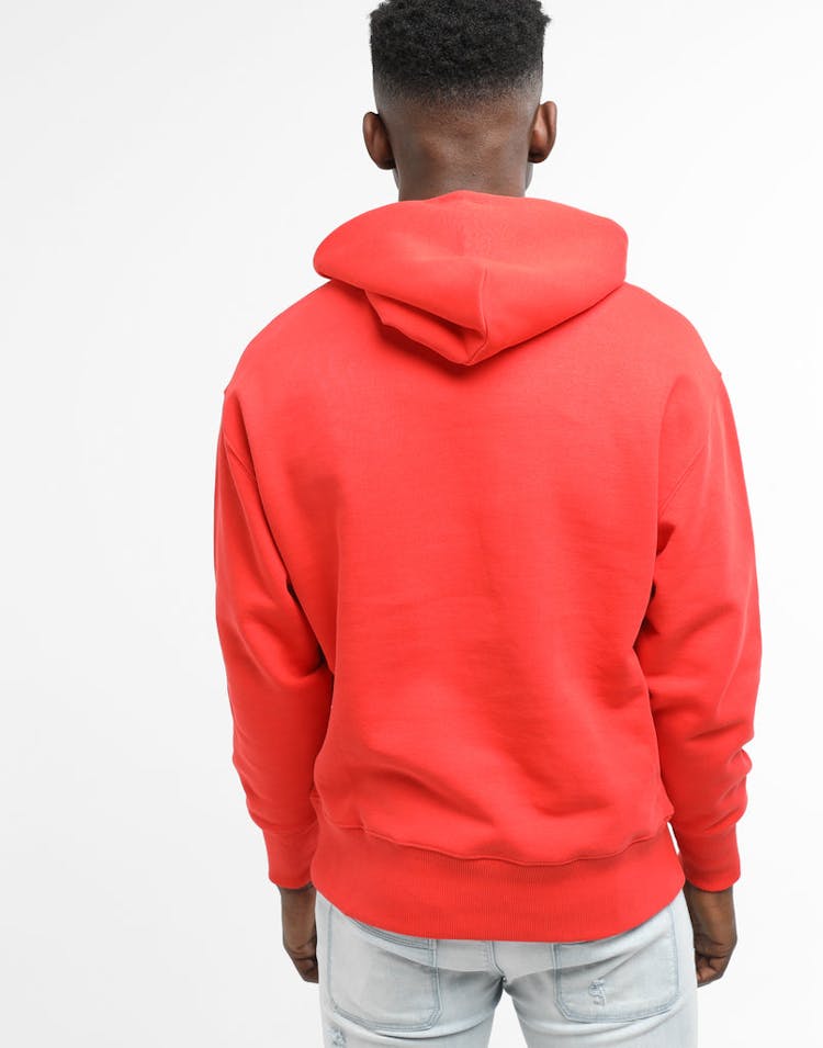 Tommy Jeans TJM Tommy Badge Hoodie Flame Scarlet